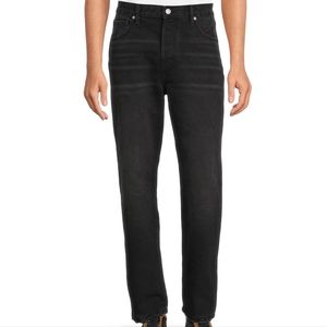 Men's size 30/30 No Boundaries Black Fade Distressed Straight Leg Jeans Button